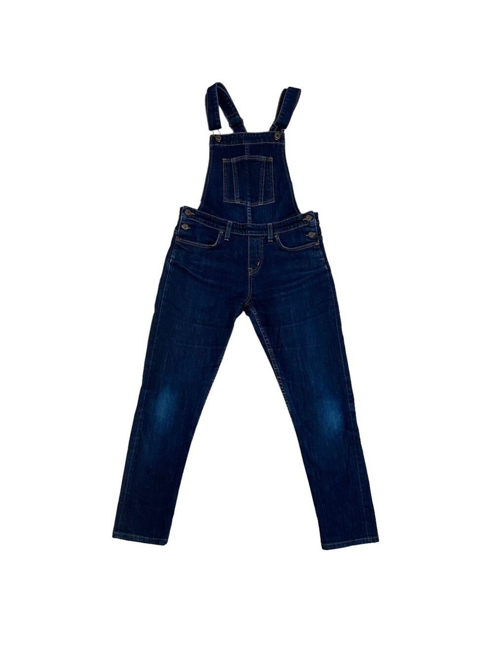 Naked & Famous jeans denim overalls blue denim small or medium
